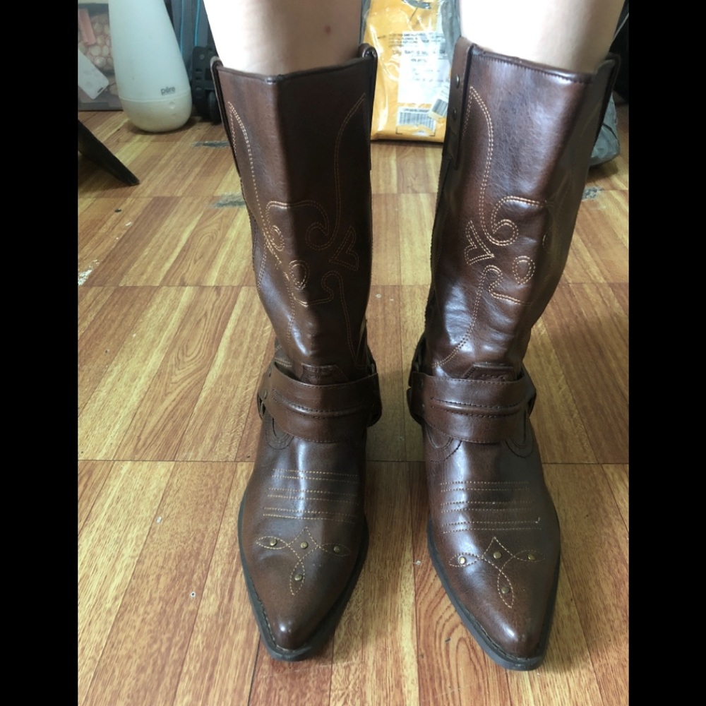 Brown Cow Girl Boots